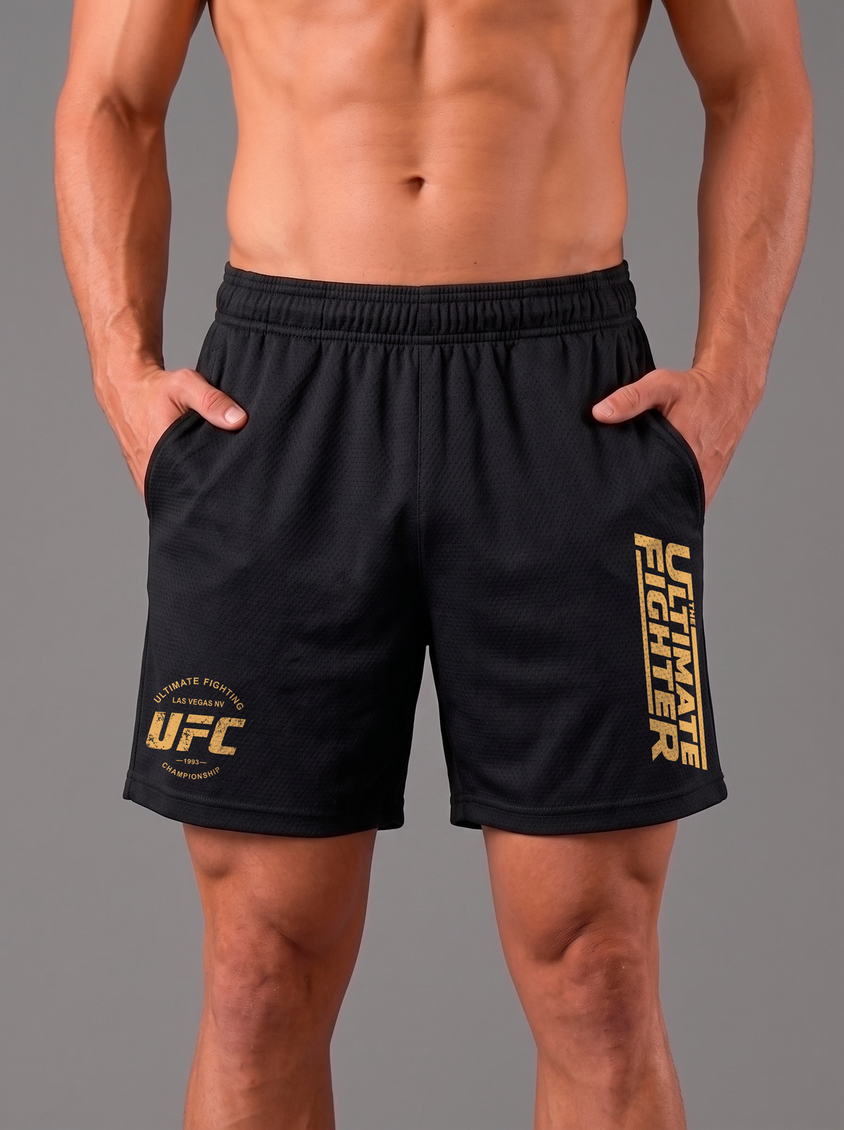 Short Deportivo Dri-Fit Panal Black  | UFC 1993
