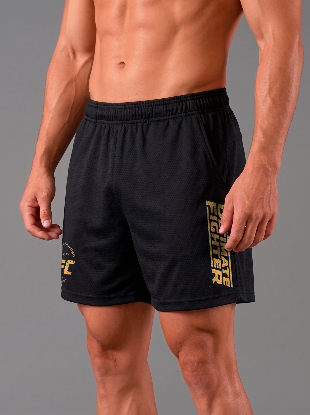 Short Deportivo Dri-Fit Panal Black  | UFC 1993