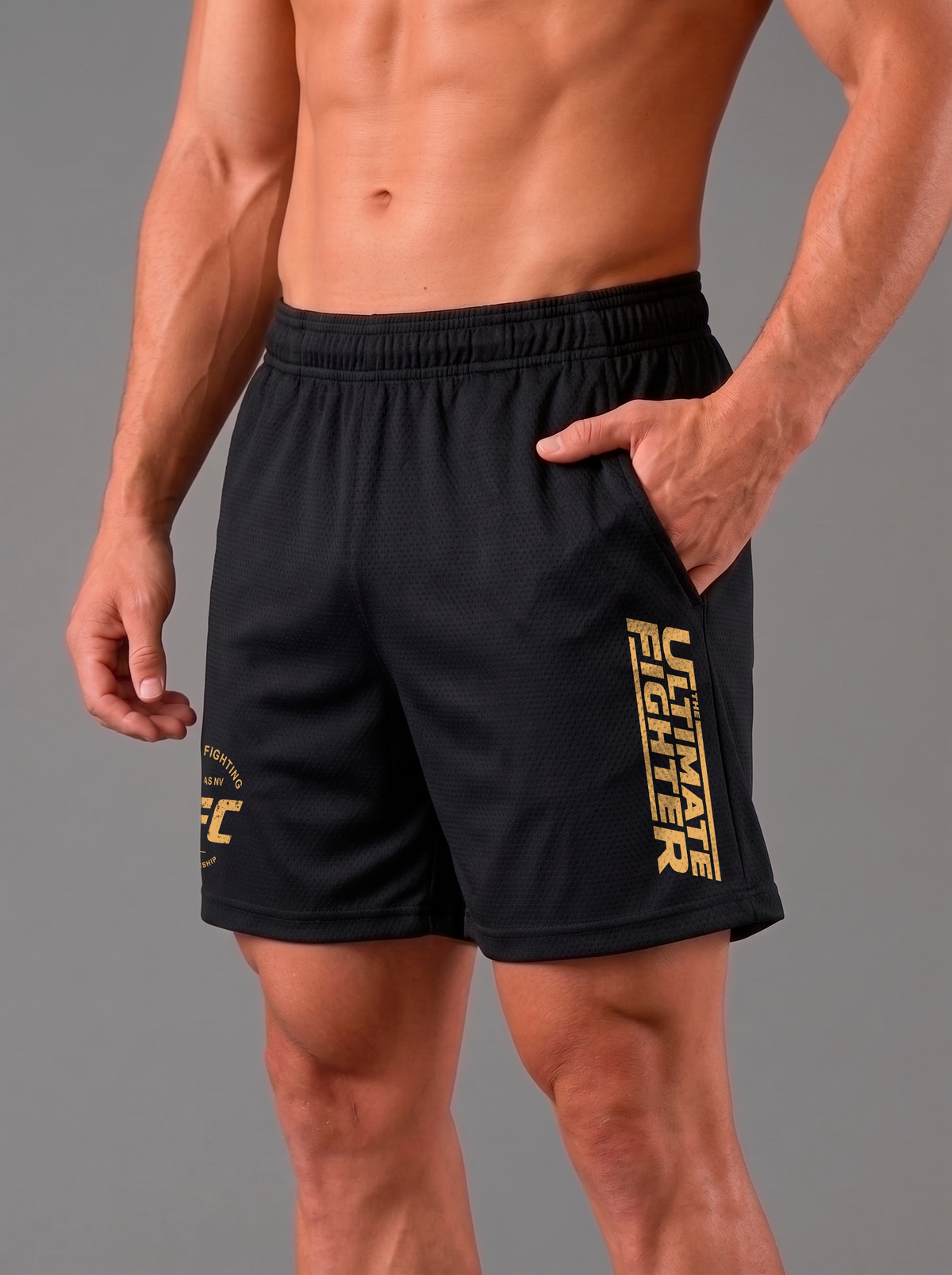 Short Deportivo Dri-Fit Panal Black  | UFC 1993