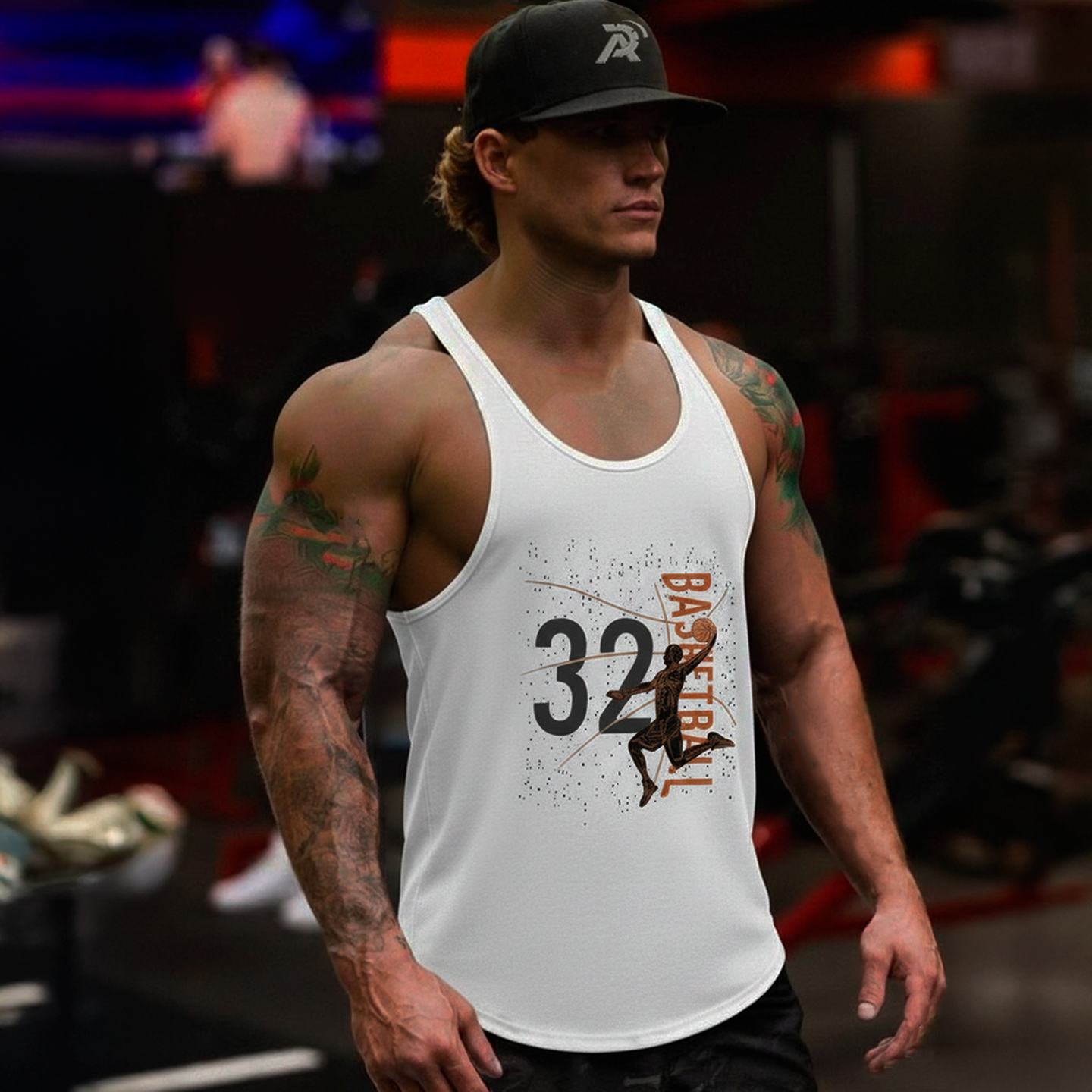 polera musculosa tirante aress 32 Blanco