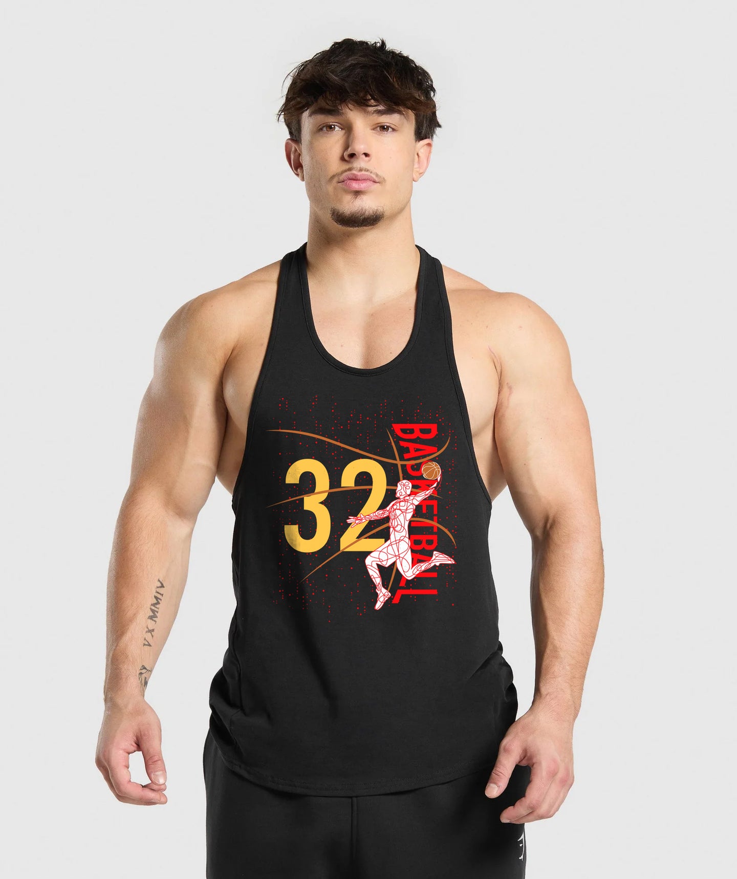 polera musculosa tirante aress 32 negro