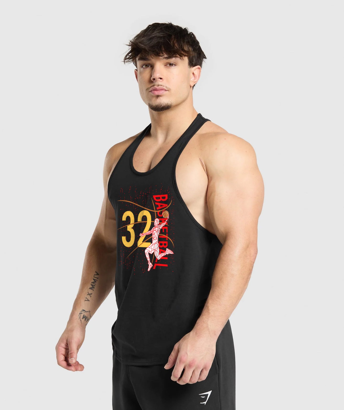 polera musculosa tirante aress 32 negro