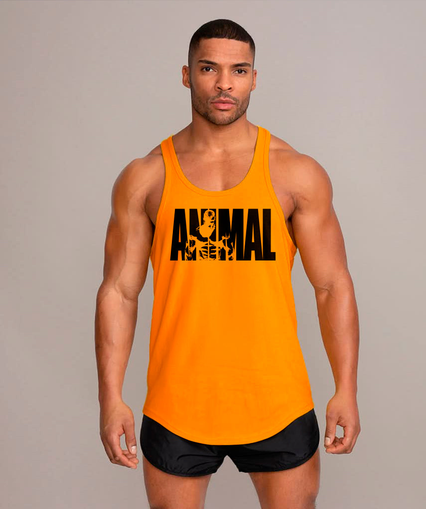 polera musculosa tirante animal amarillo