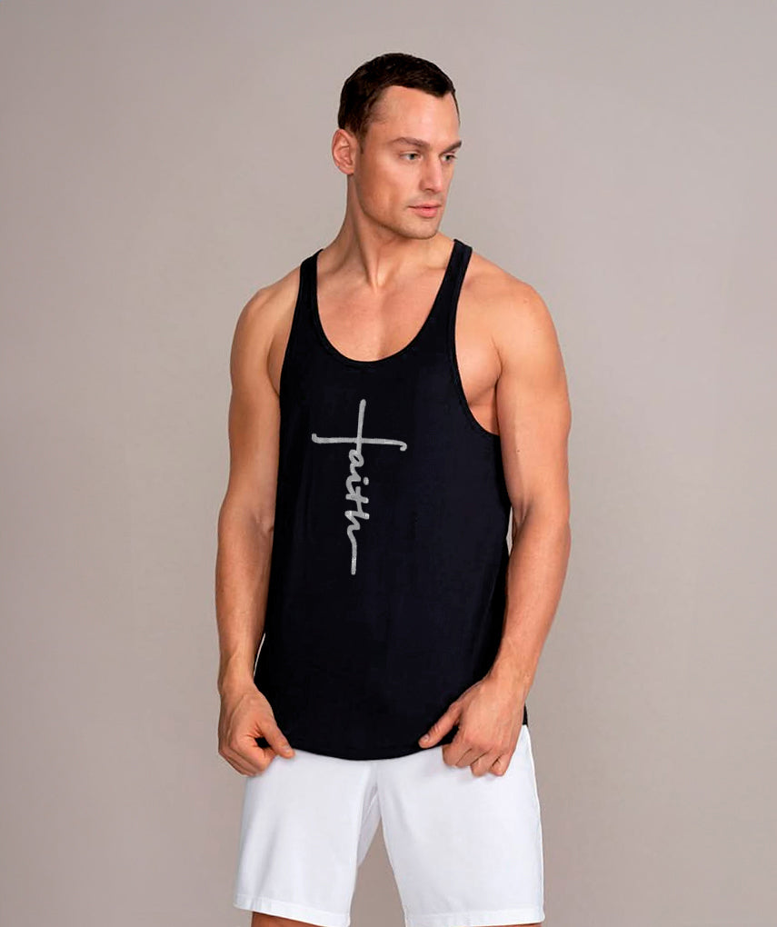 polera musculosa tirante faith azul marino