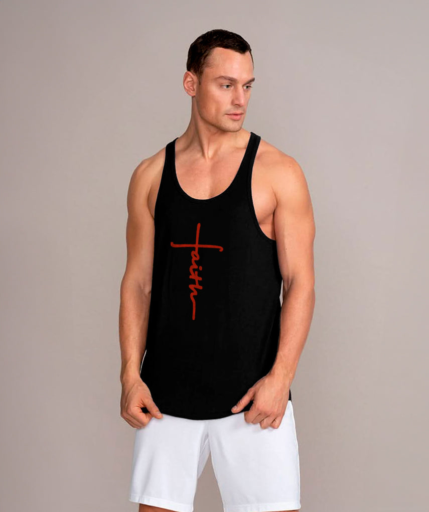 polera musculosa tirante faith negro