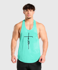 polera musculosa tirante faith verde agua