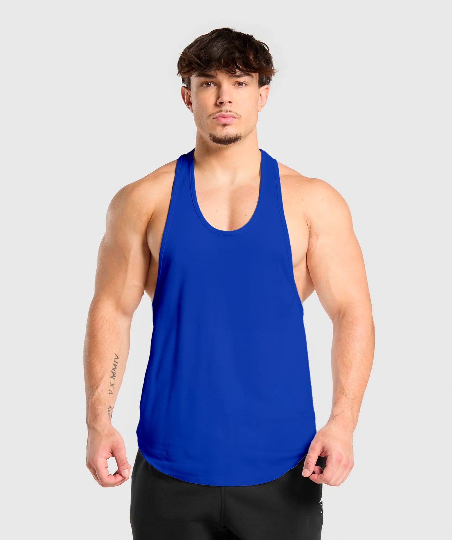 Polera musculosa Tirante lisa - azul rey