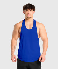 Polera musculosa Tirante lisa - azul rey