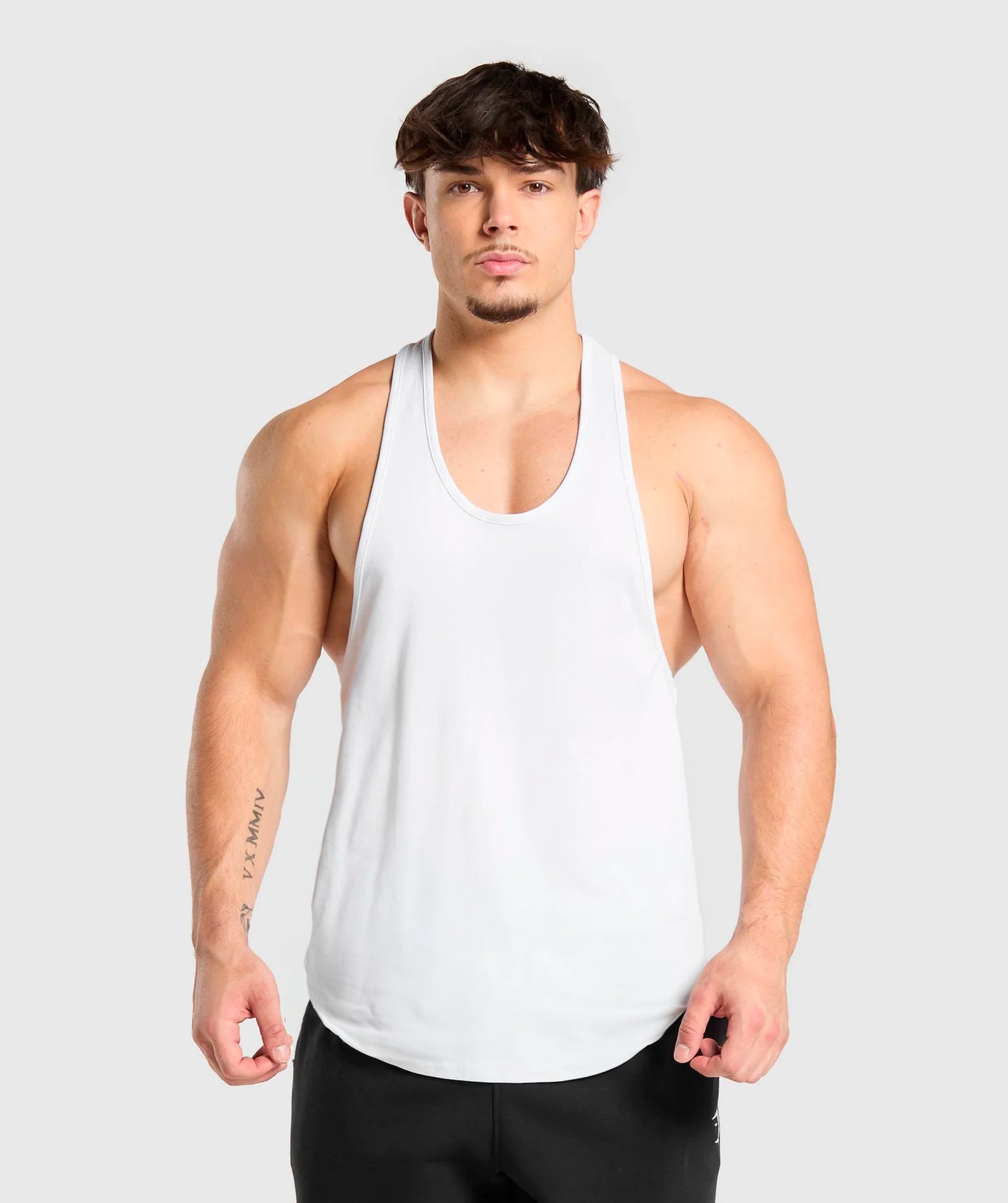 Polera musculosa Tirante lisa - Blanco