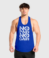 polera musculosa tirante nopain nogain azul rey