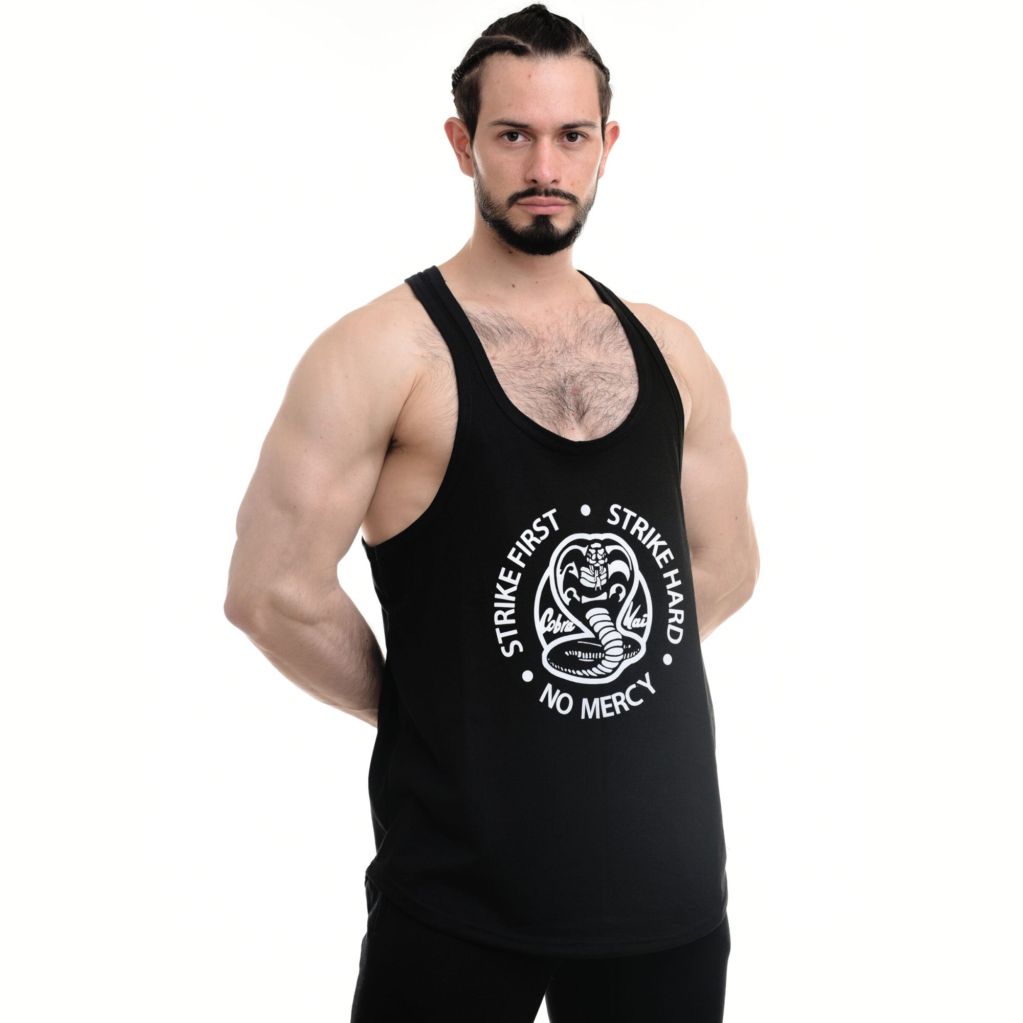 polera musculosa tirante cobra kai negro