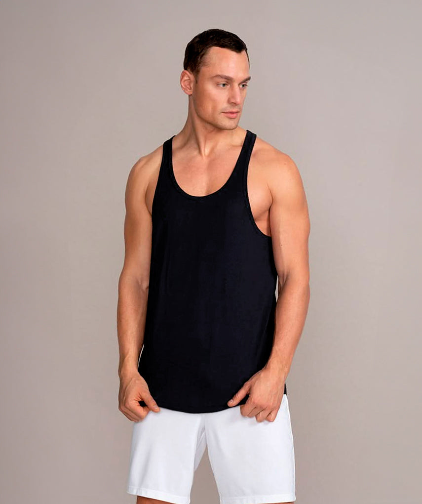Polera musculosa Tirante lisa - Azul marino