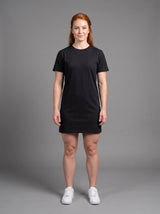 Vestido Polera Básico de Manga Corta para Mujer | Negro